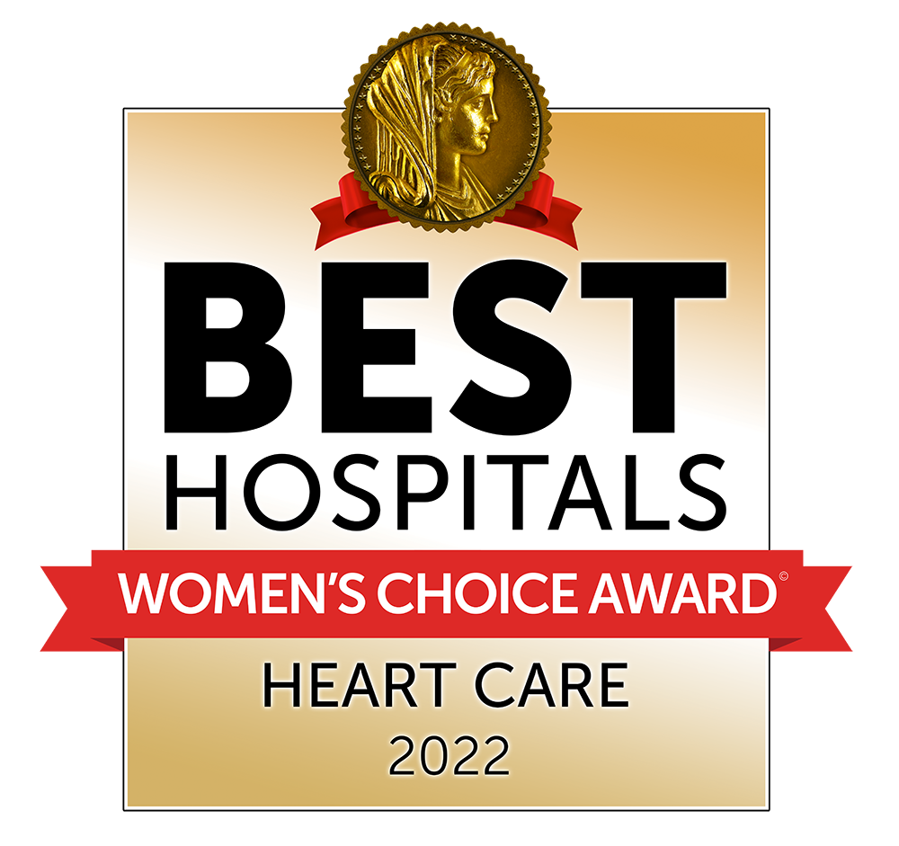 Women's Choice Awards Best Hospital for Heart Care - 2022